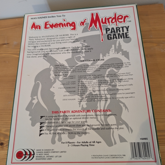 An Evening of Murder Party Game - Picture 6 of 7